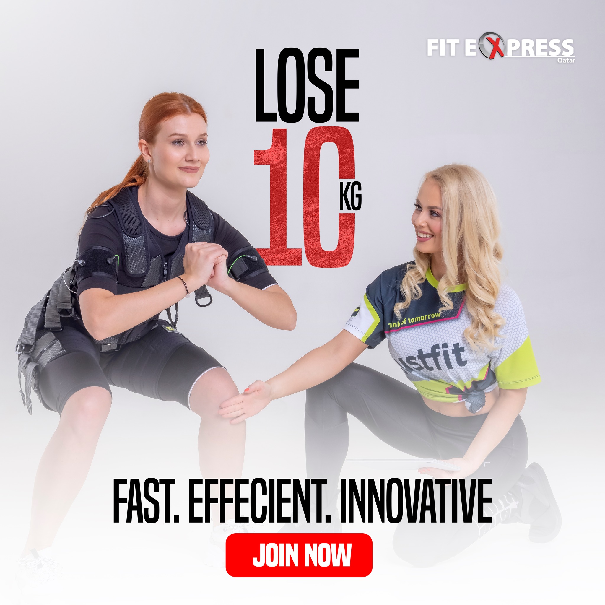Fit Express Qatar EMS Facebook ad: Chat with us