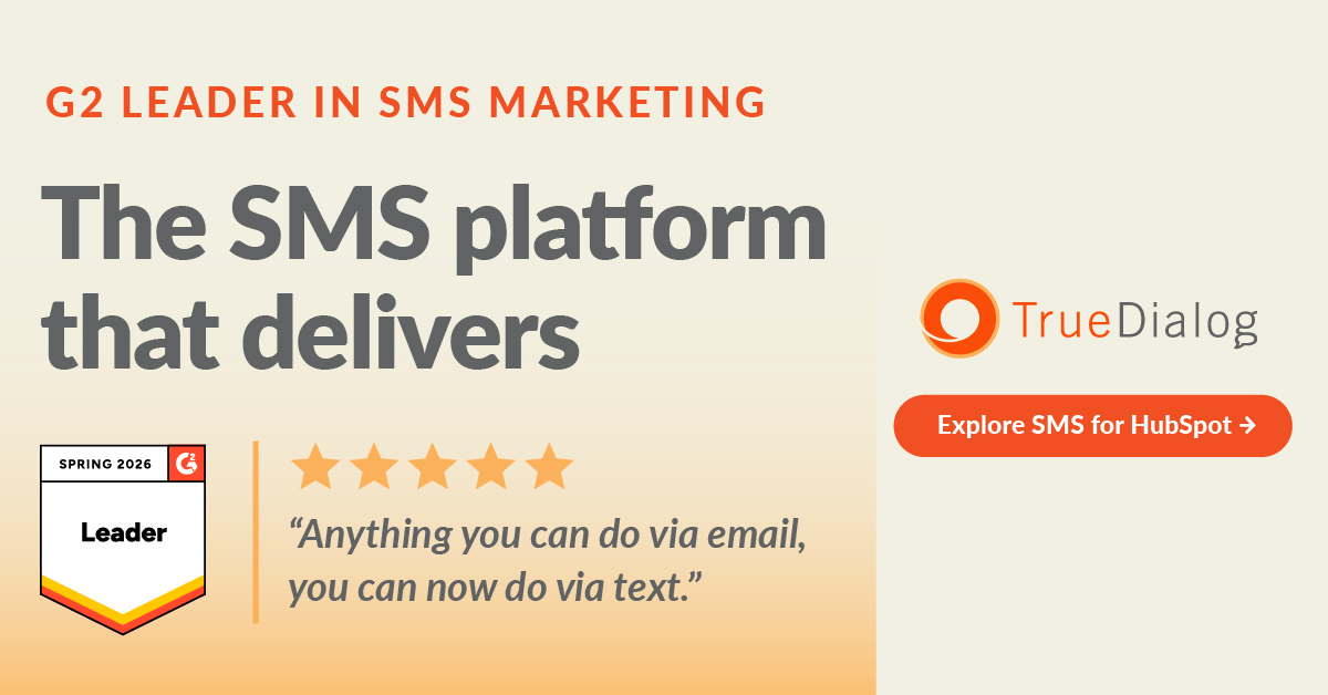 TrueDialog Facebook ad: Be the agency that brought your client SMS. TrueDialog +…