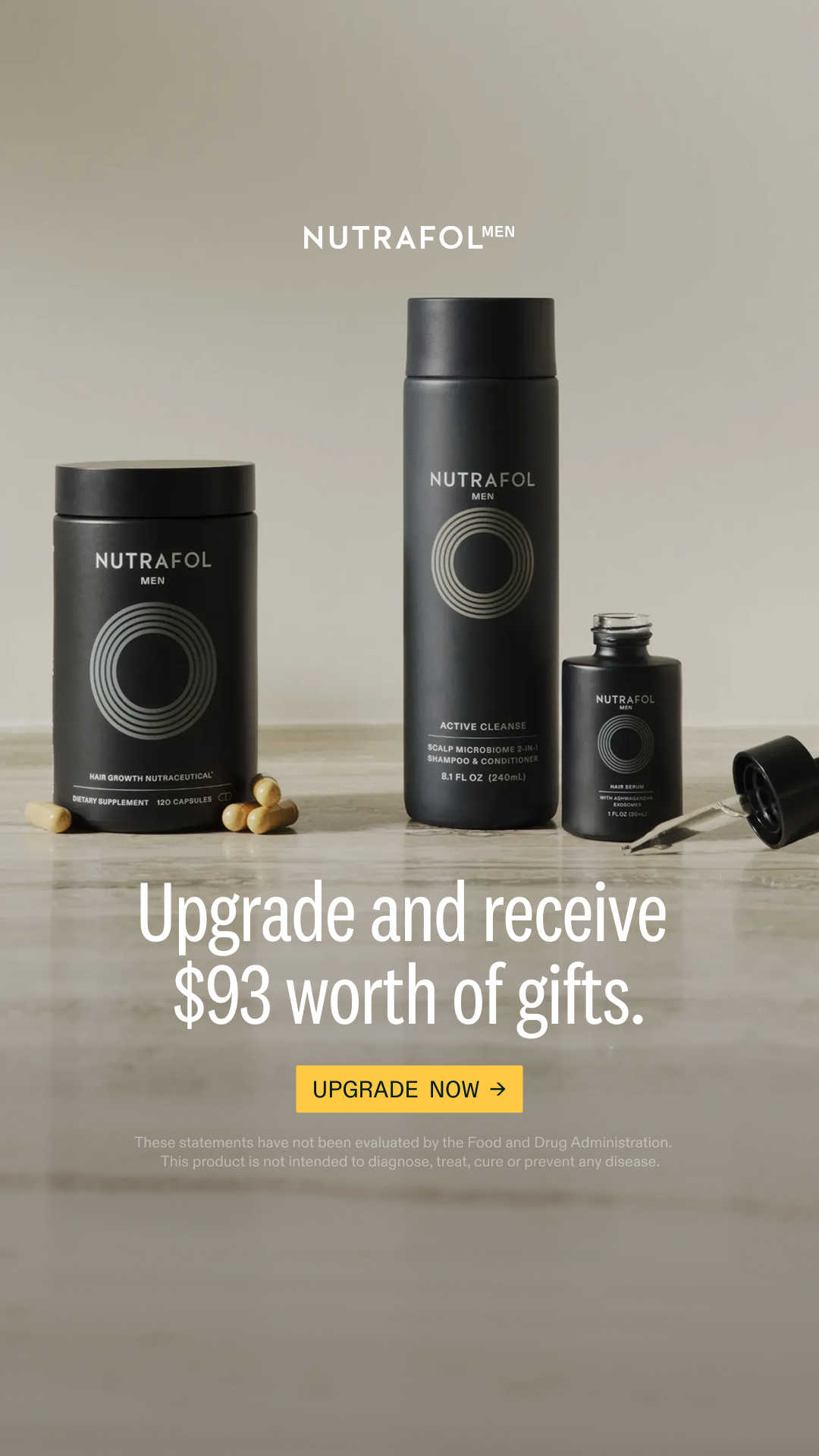 Nutrafol Men Facebook ad