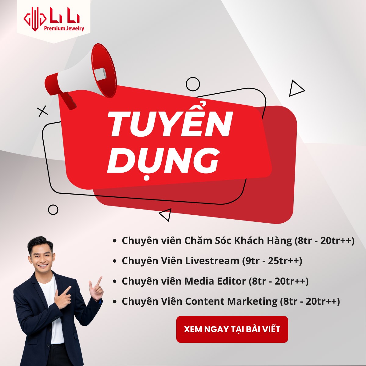 Trang Sức LiLi - Tuyển Dụng Facebook ad: Trang Sức LiLi Tuyển Dụng (HOT)