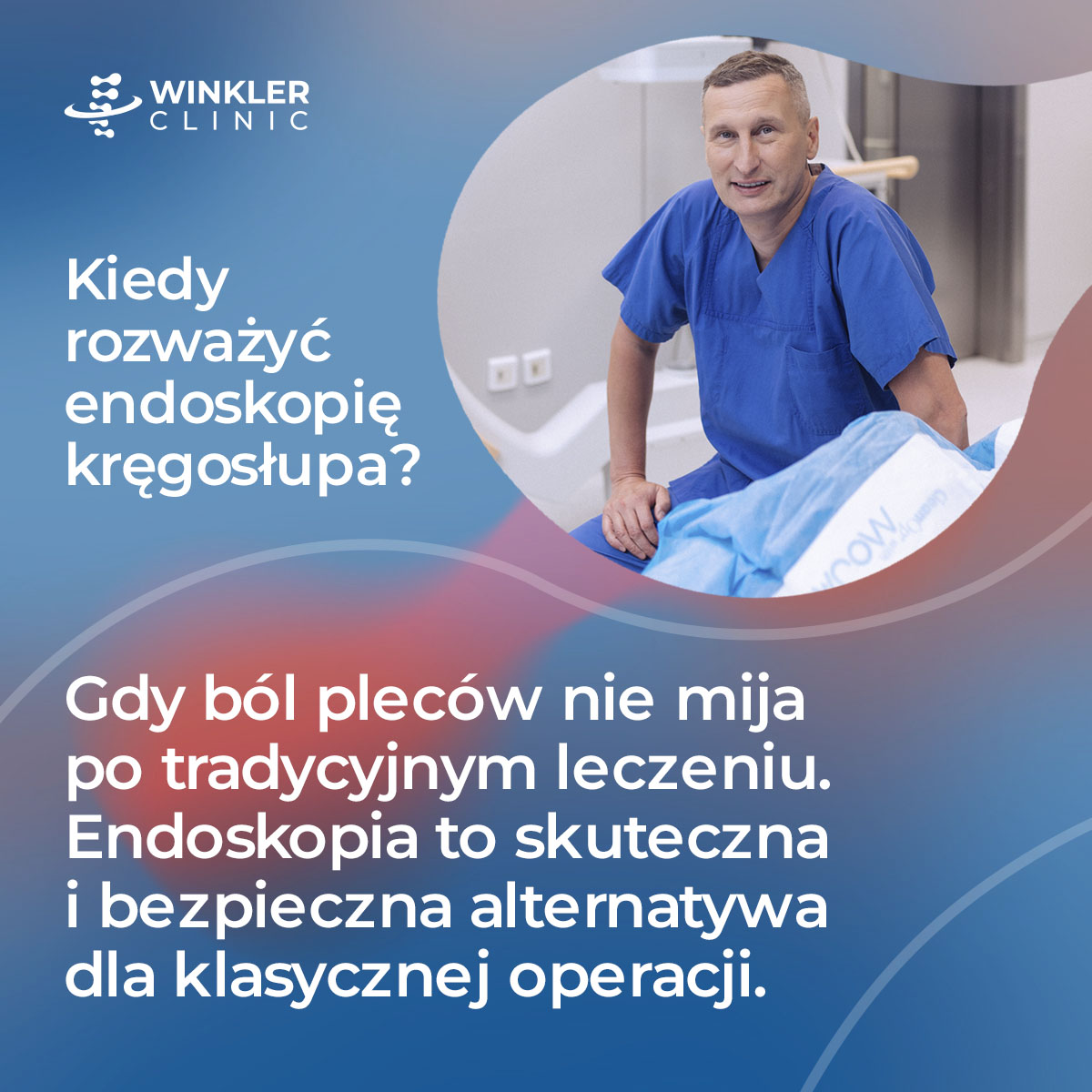 Kręgosłup.pl Facebook ad: Endoskopowa operacja kręgosłupa