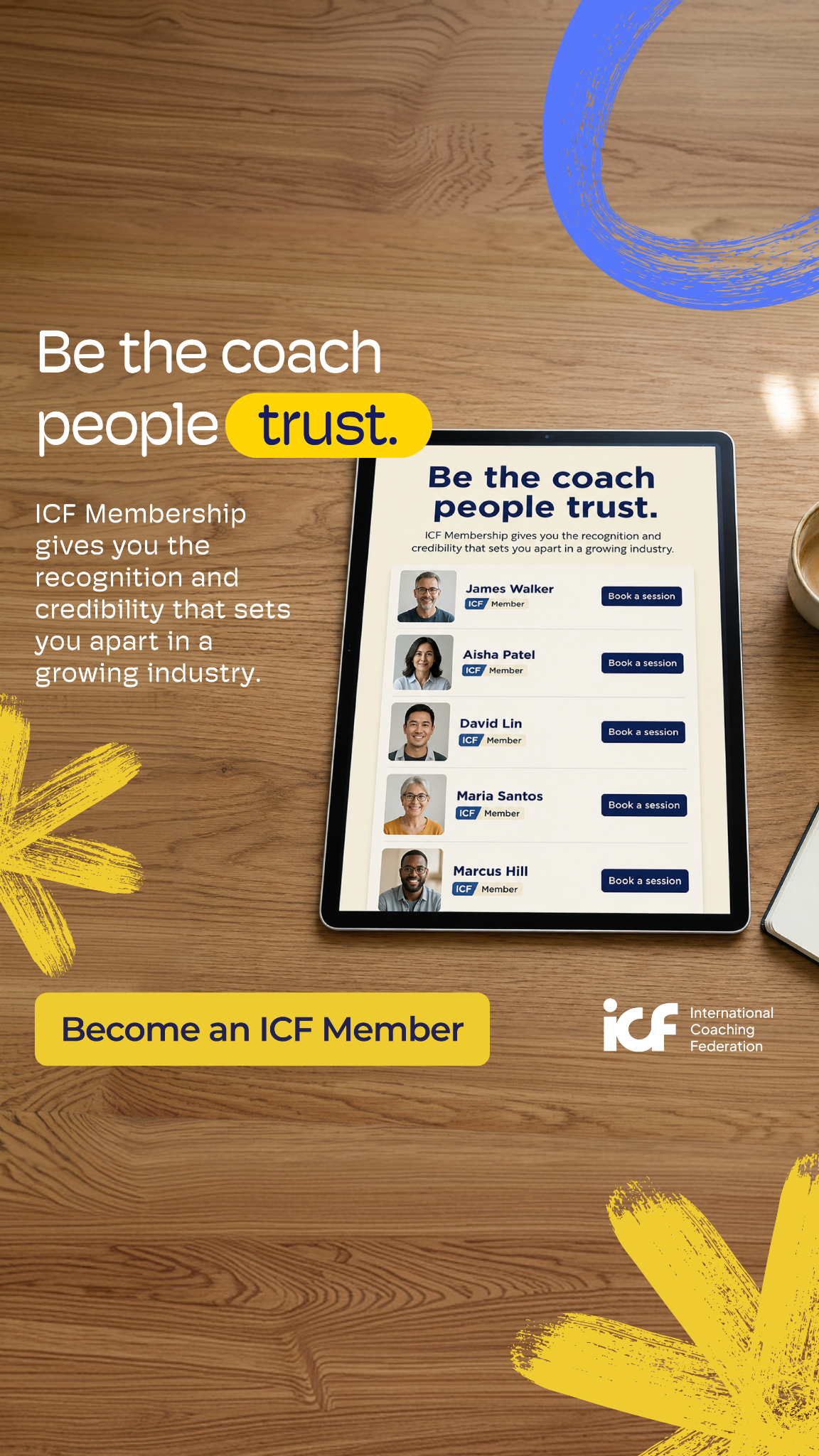 International Coaching Federation Facebook ad