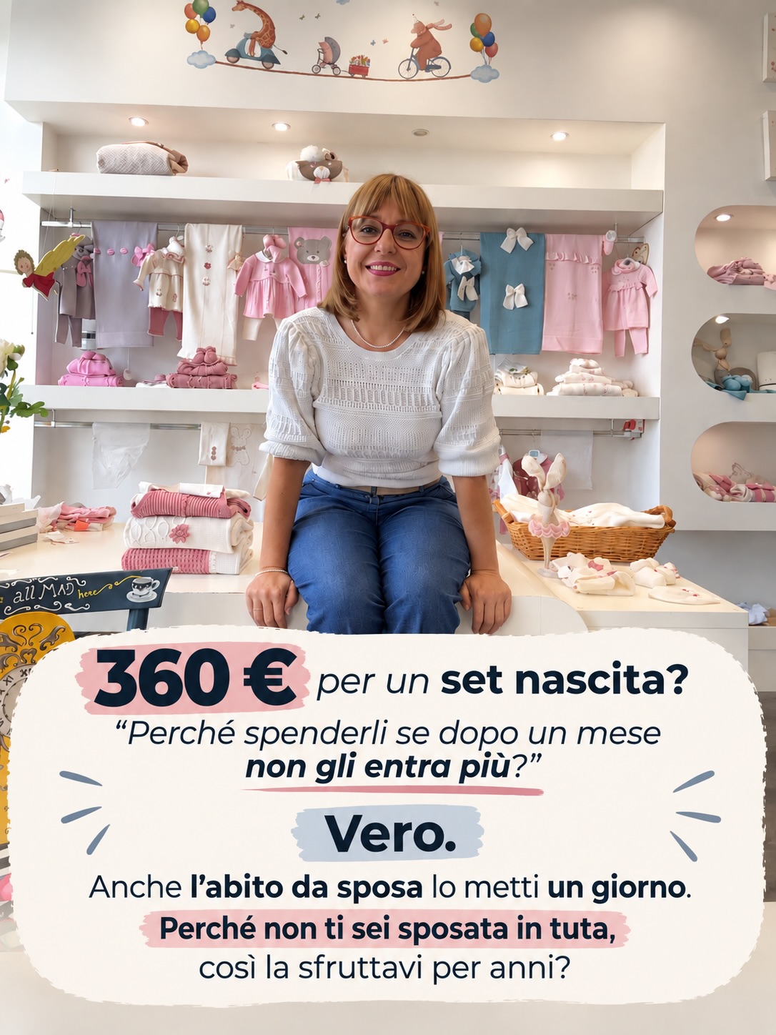 Belli e Monelli Abbigliamento Bambini Facebook ad: Non si compra perché è necessario