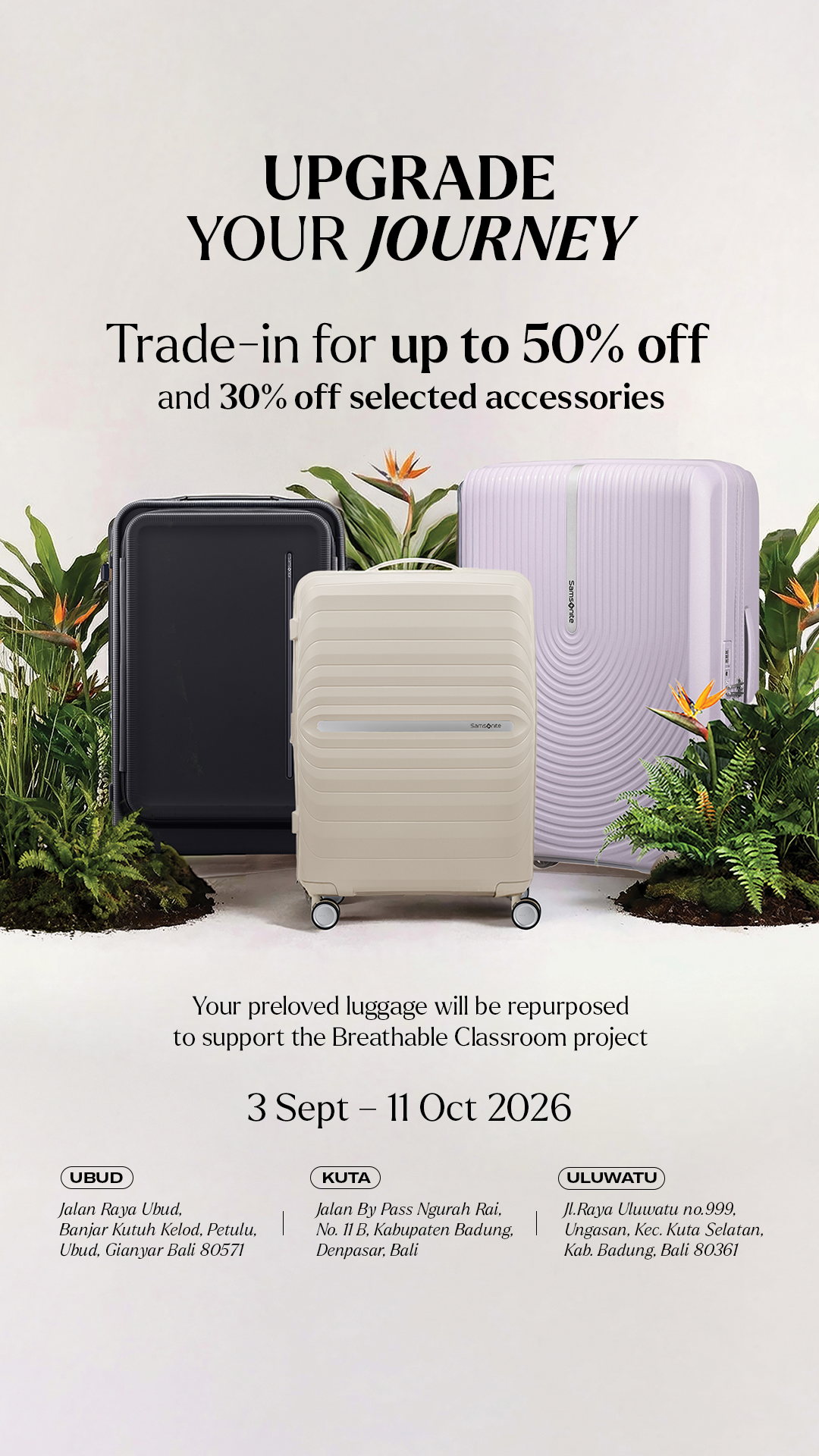 Samsonite Indonesia Facebook ad