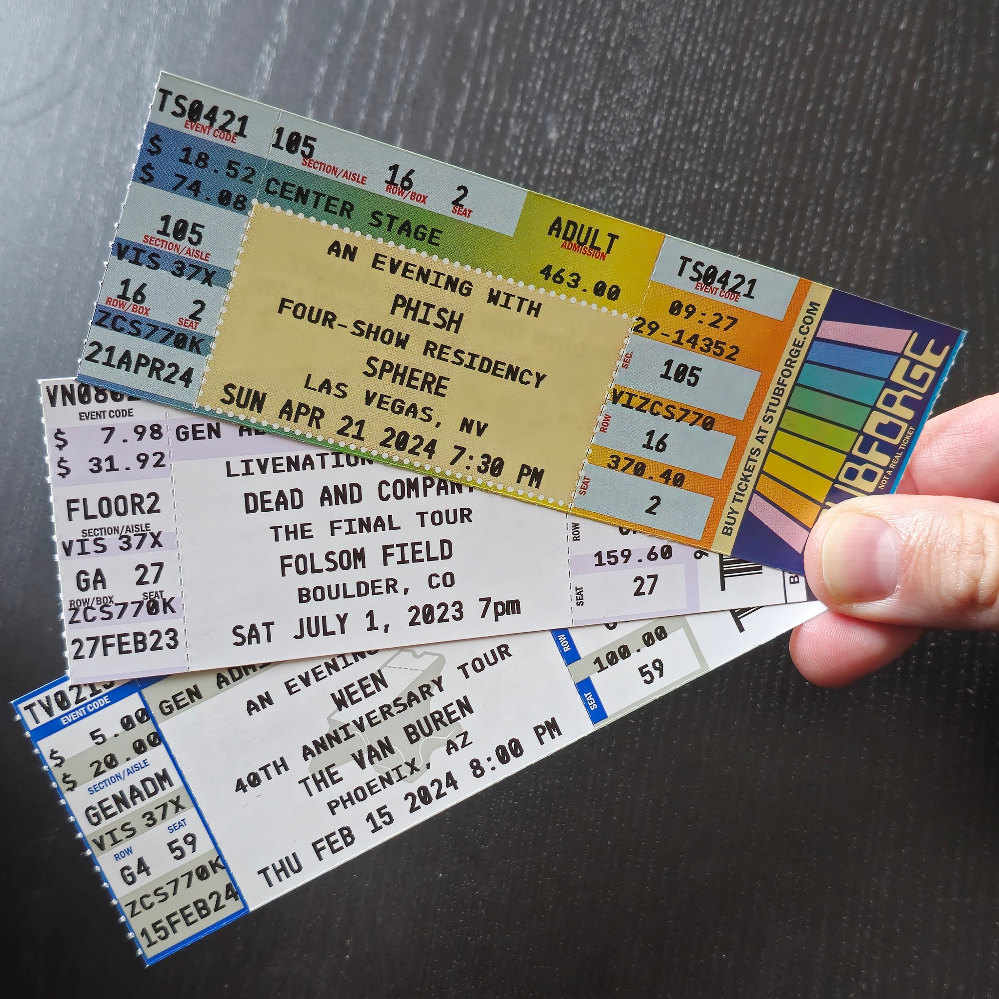 Stubforge Facebook ad: I Miss Ticket Stubs!