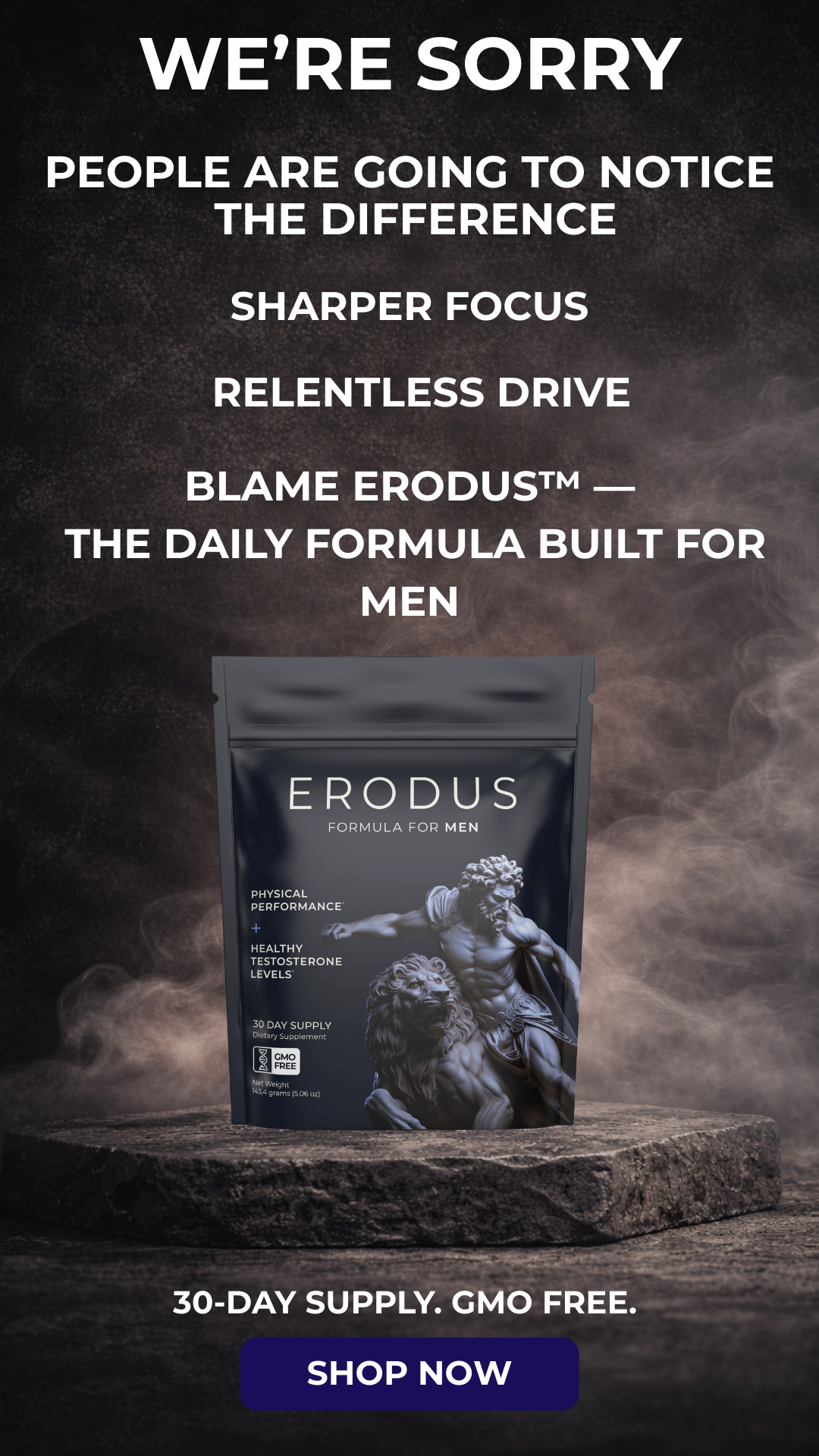 Erodus Formula For Men Facebook ad