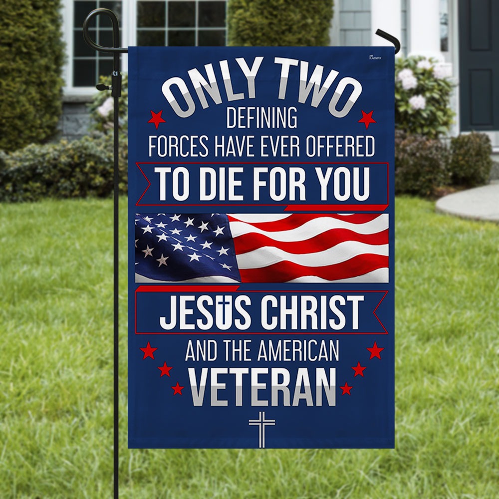 Flagwix.com Facebook ad: Veteran Only Two Defining Forces Have Ever Offered To Die…