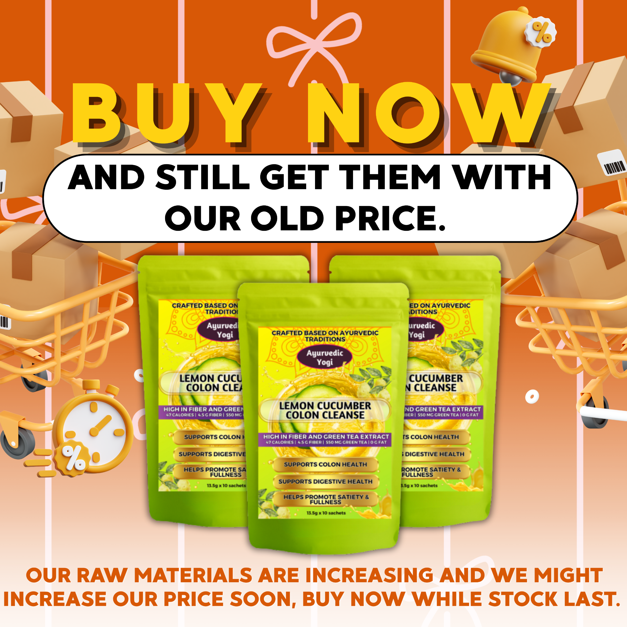 Authentic Lemon Cucumber Colon Cleanse Facebook ad: BUY NOW. OLD PRICE PA!