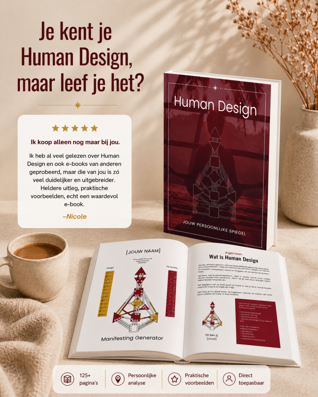 Anja Zerrouk Facebook ad: 130 pagina's. Alleen over jou.