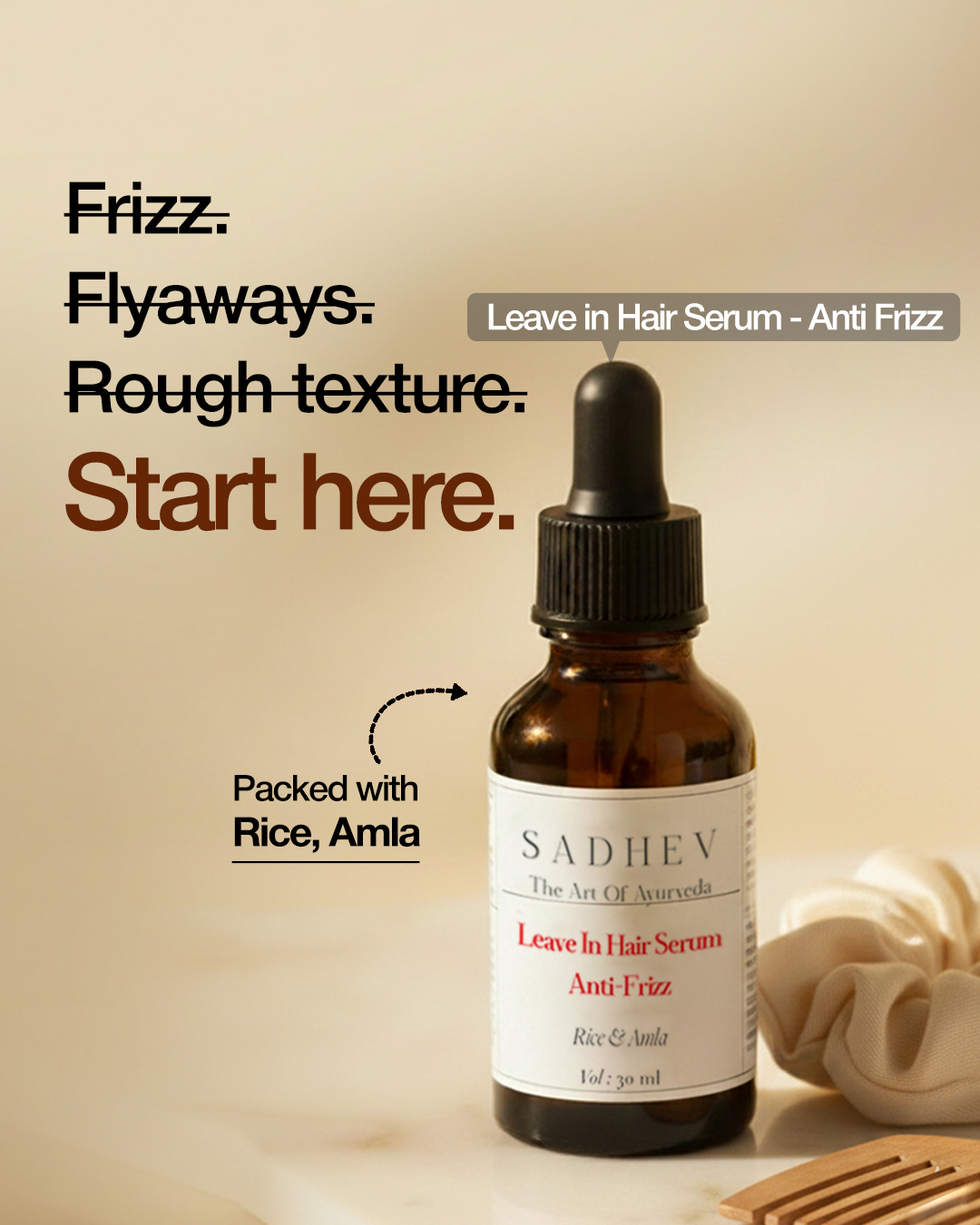 Sadhev Facebook ad: Try Sadhev's Ayurvedic Shampoo, best suited for individuals…