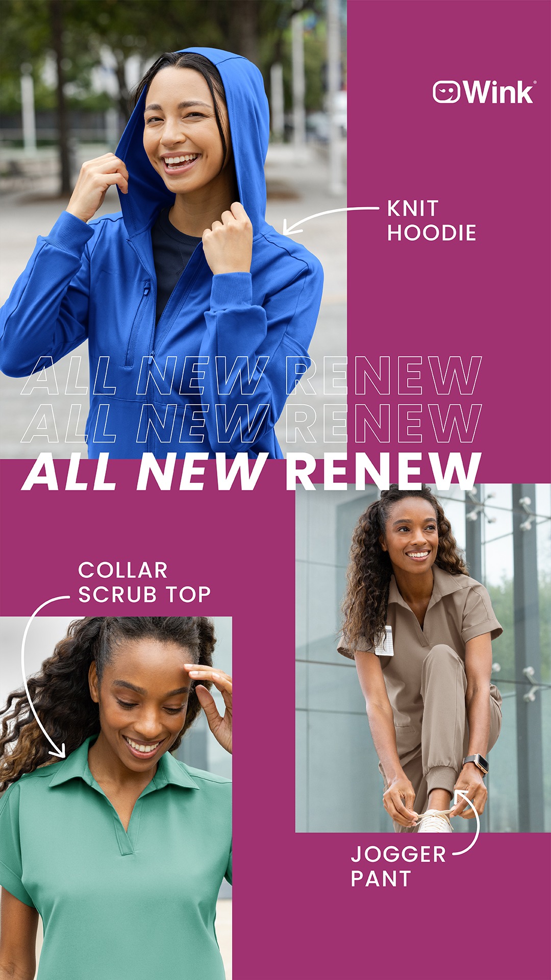 Wink Scrubs Facebook ad