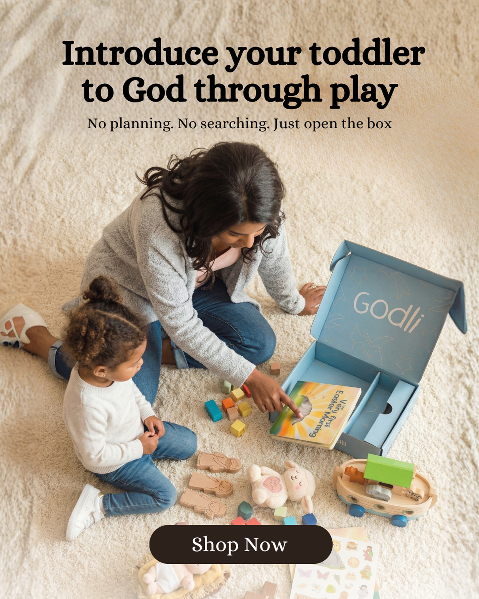 Godli Facebook ad: Help Your Child Grow With God
