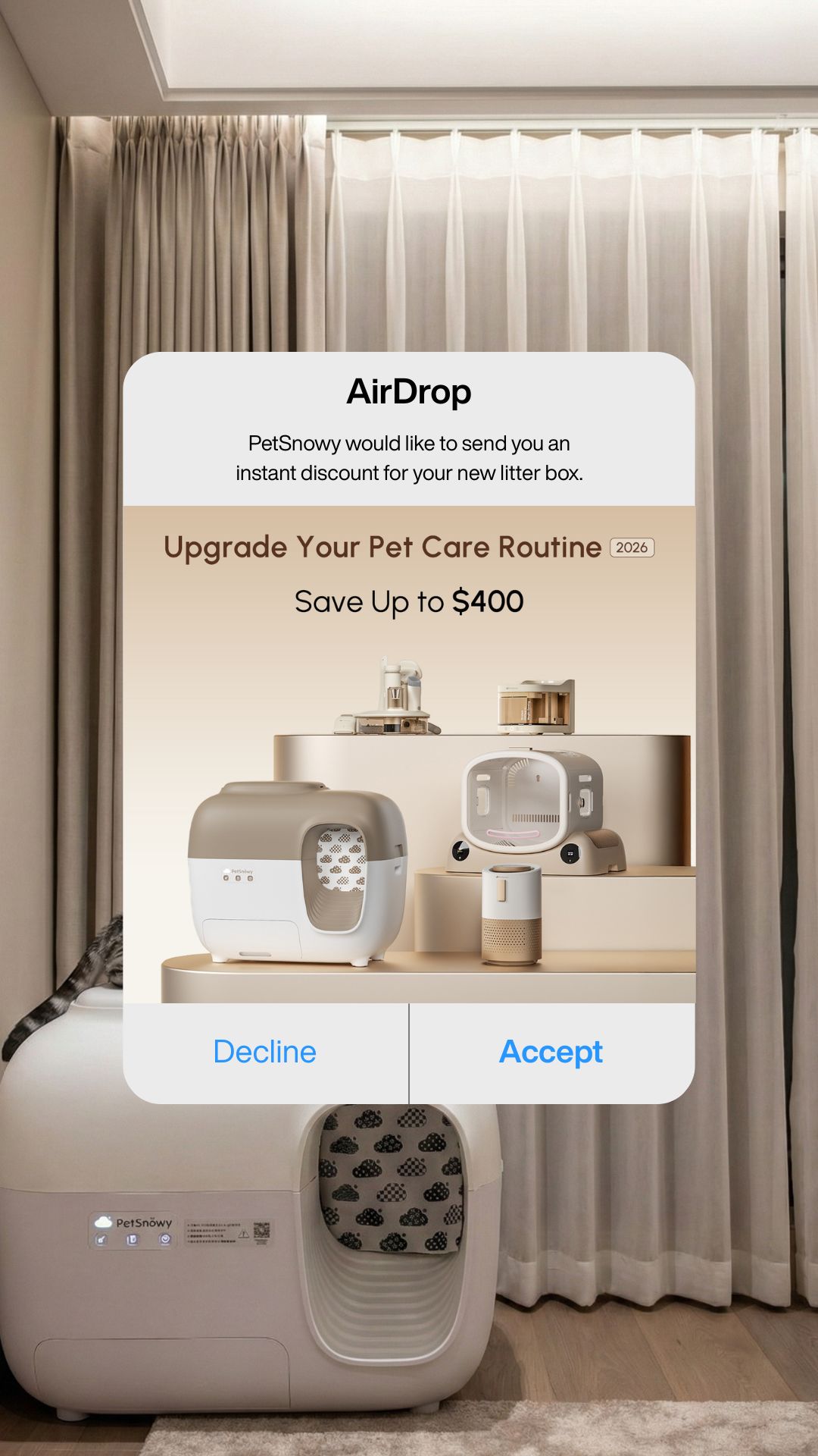 PetSnowy Facebook ad