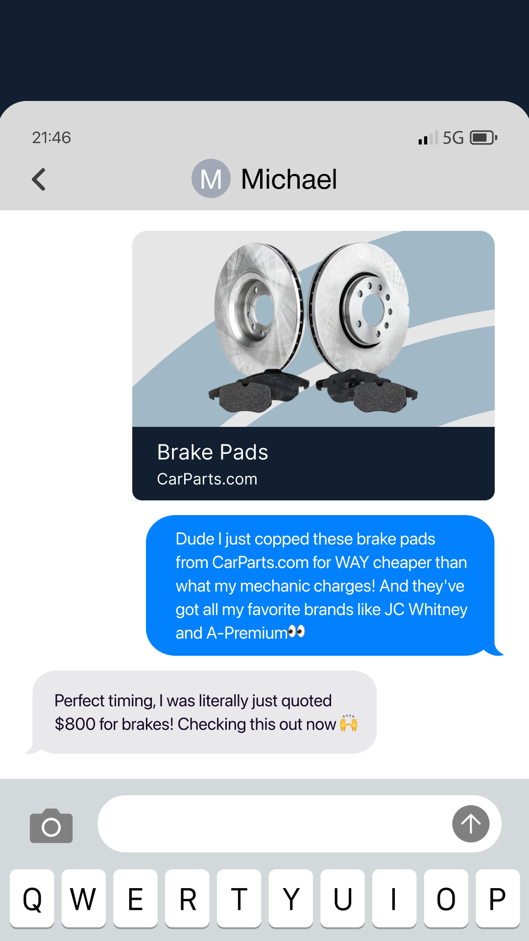 CarParts.com Facebook ad