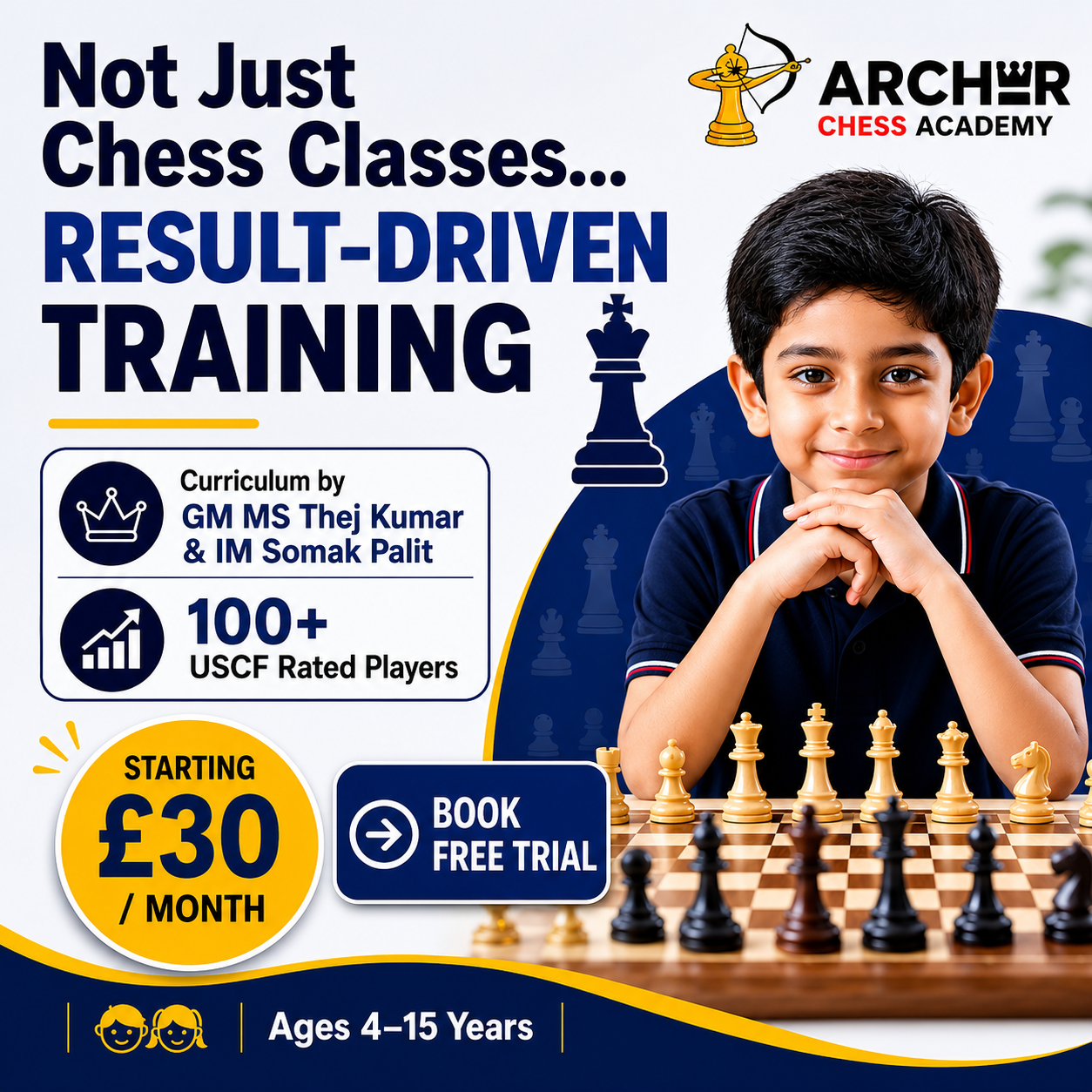 Archer Chess Academy Facebook ad
