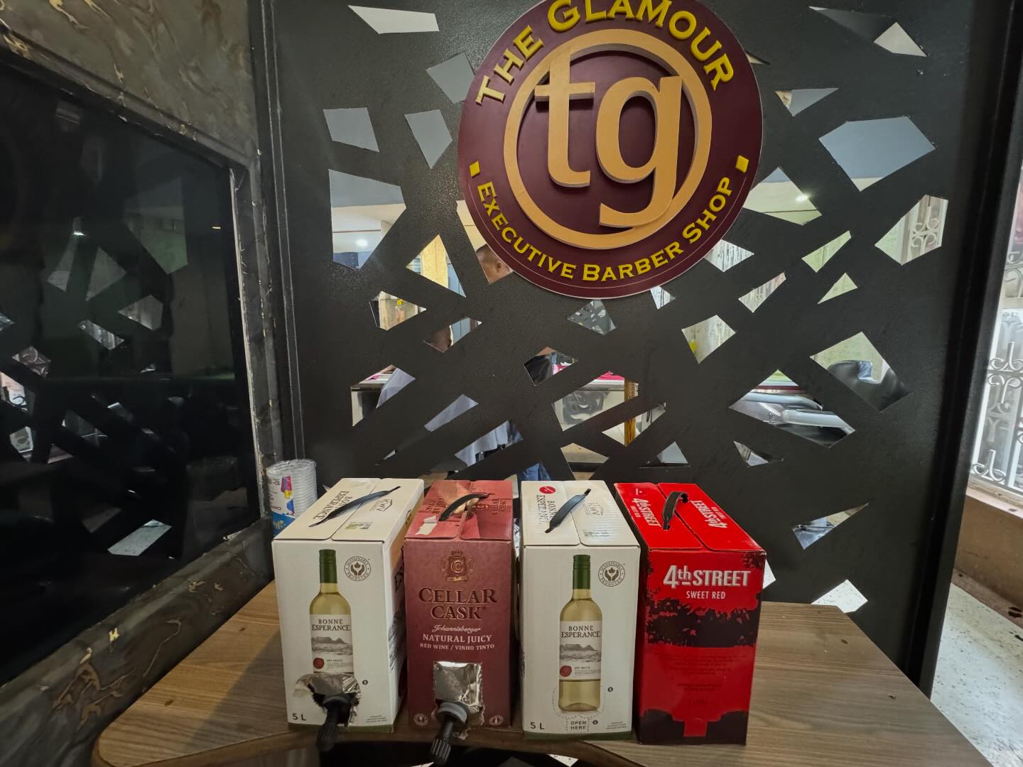 The Glamour Barbershop Facebook ad: This festive season, enjoy a smooth shave paired…