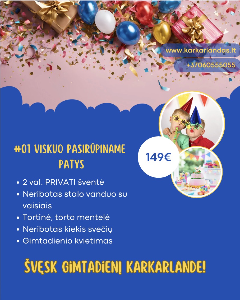 Karkarlandas - vaikų žaidimų ir pramogų kambarys. Ledainė Facebook ad: Maži pokyčiai, dar daugiau kokybiškų akimirkų