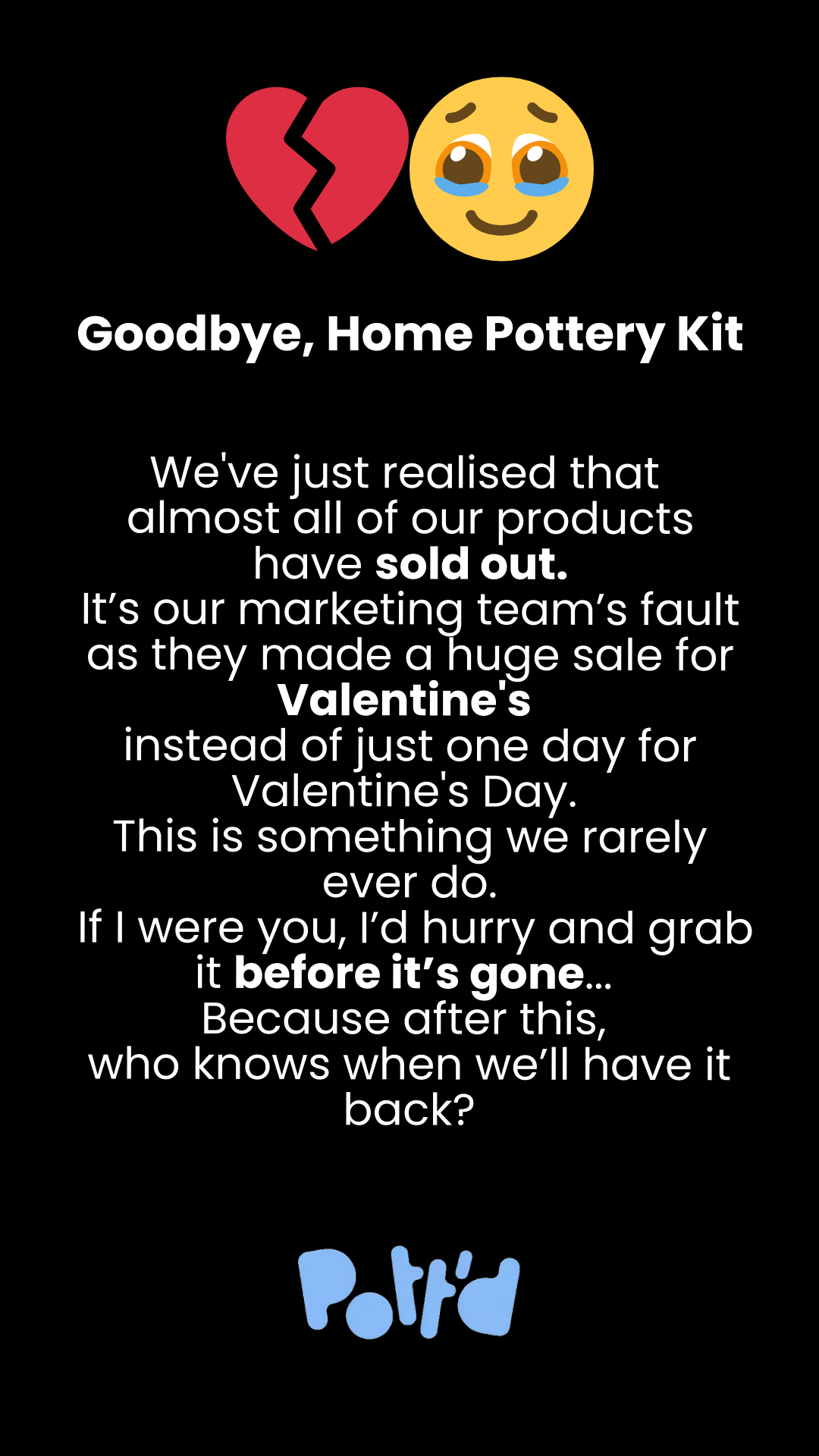 Pott'd Facebook ad