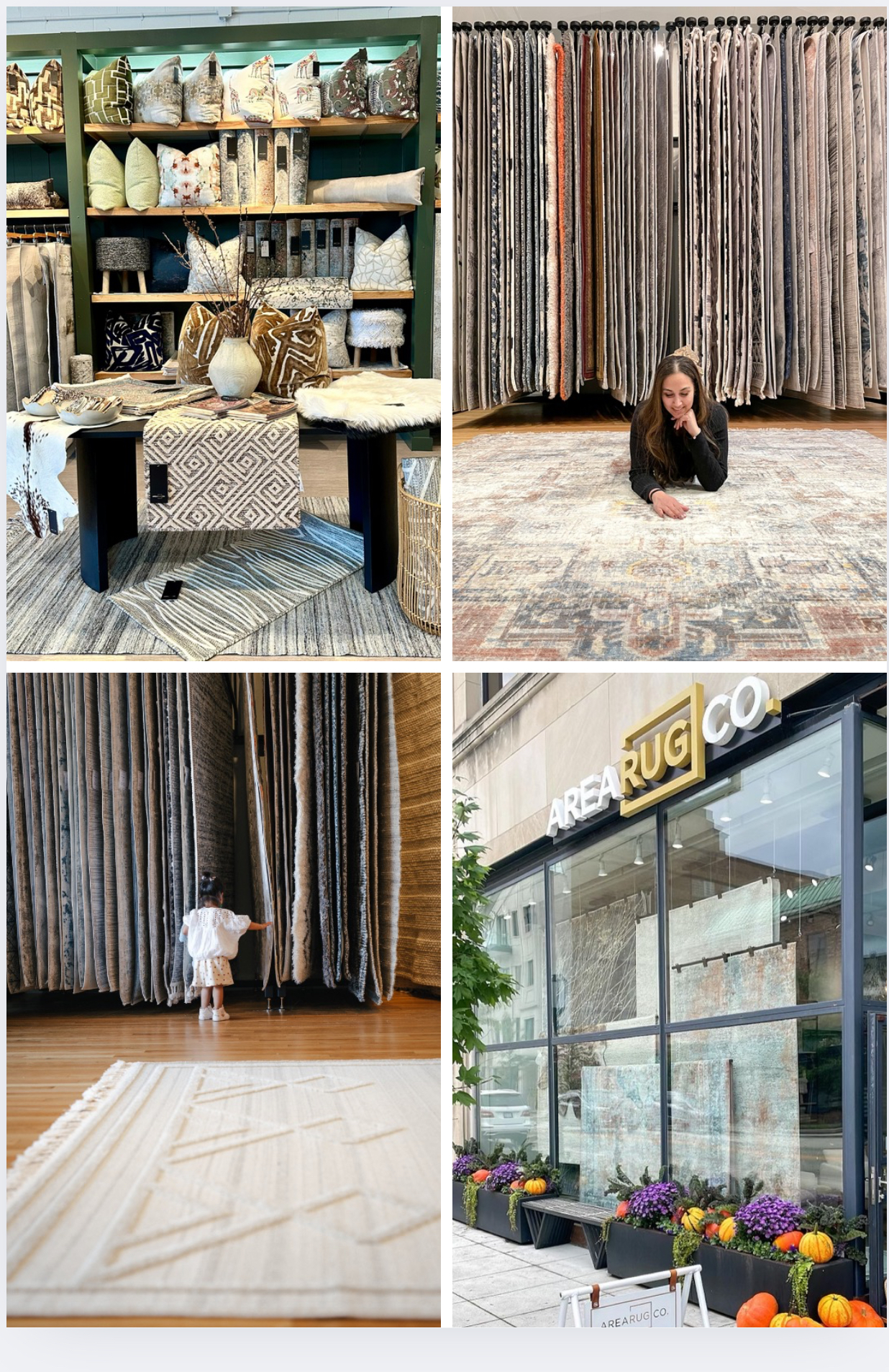 Area Rug Co. Facebook ad: Chat With Us