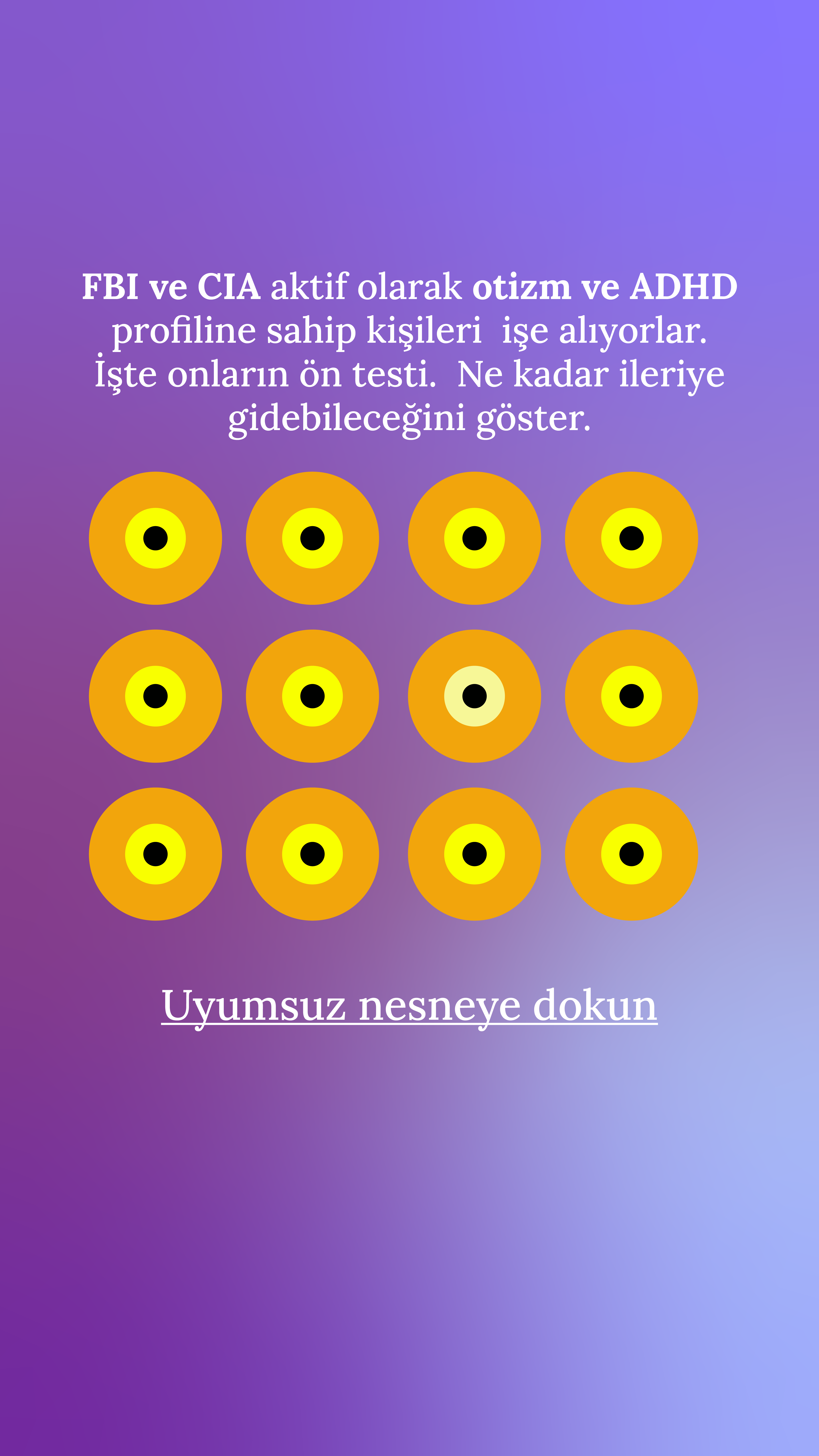 International Brain Test Facebook ad
