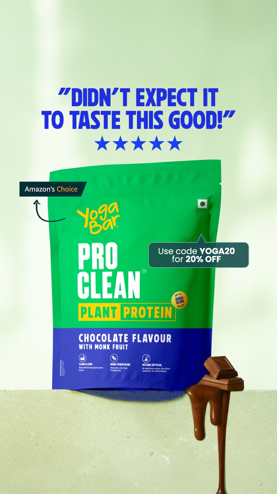 Yogabars Facebook ad