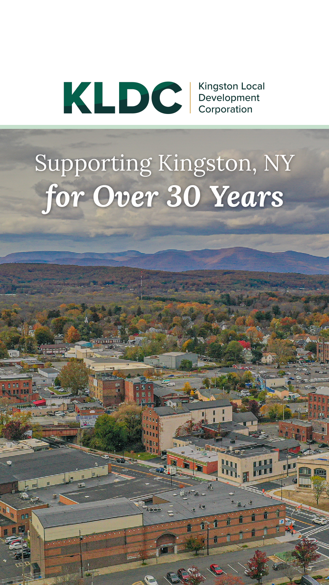 Kingston Local Development Corporation Facebook ad: We're proud to have served the City of…