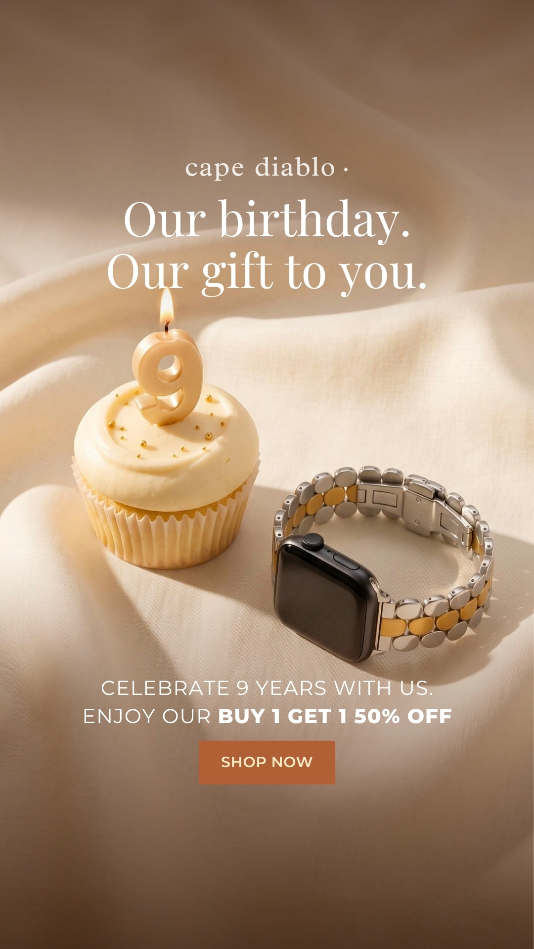 Cape Diablo Facebook ad: BUY 1, GET THE 2ND 50% OFF