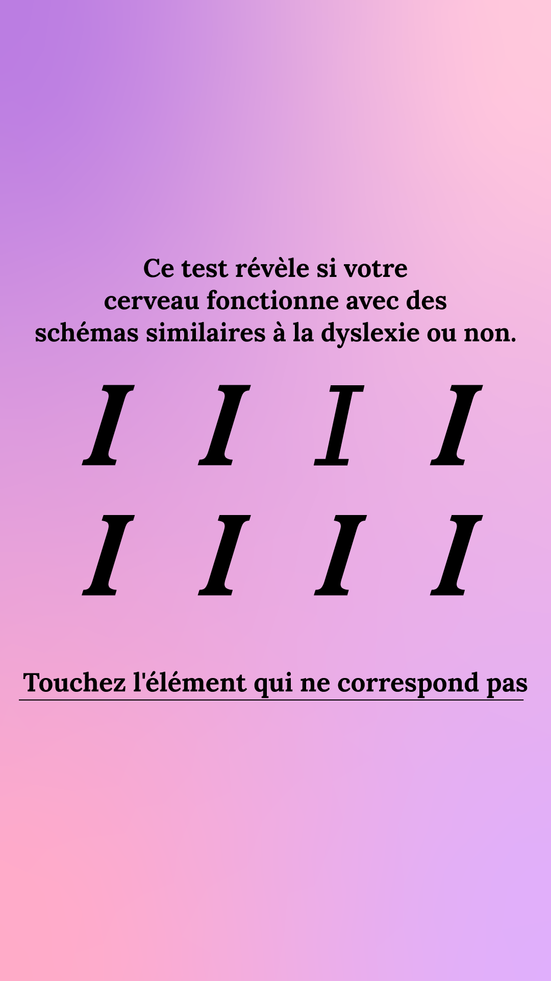 International IQ test Facebook ad