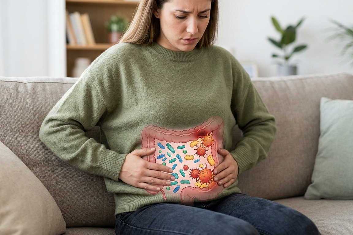 Lantern Clinic Facebook ad: Gut Dysbiosis: Symptoms, Causes and How to Restore Gut…