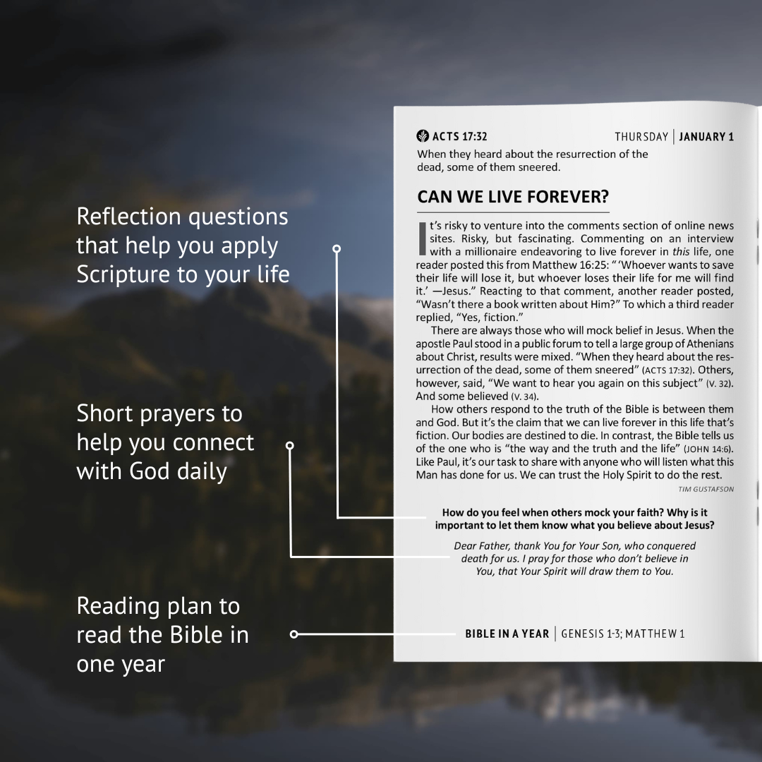 Our Daily Bread Ministries Facebook ad