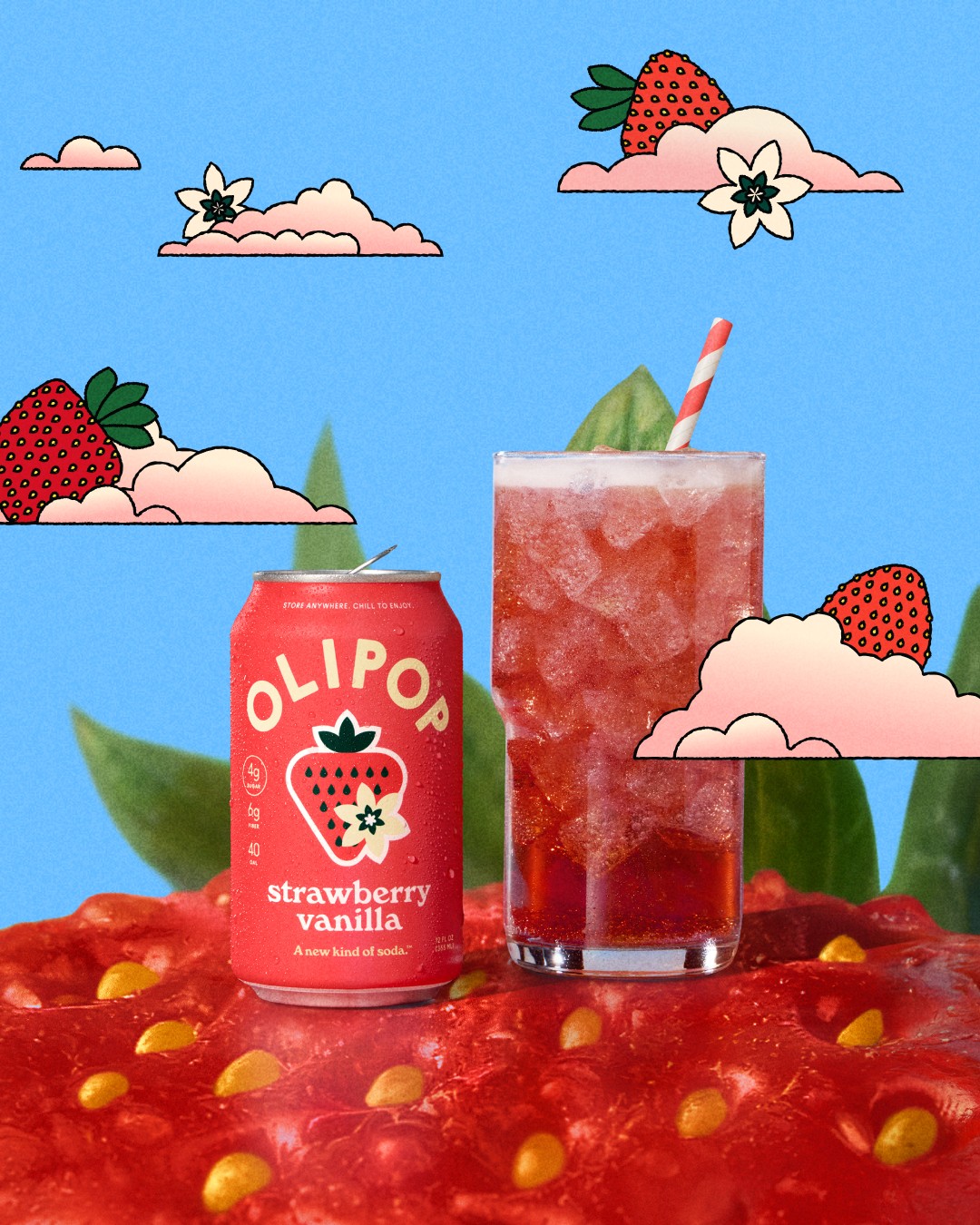 Olipop Facebook ad