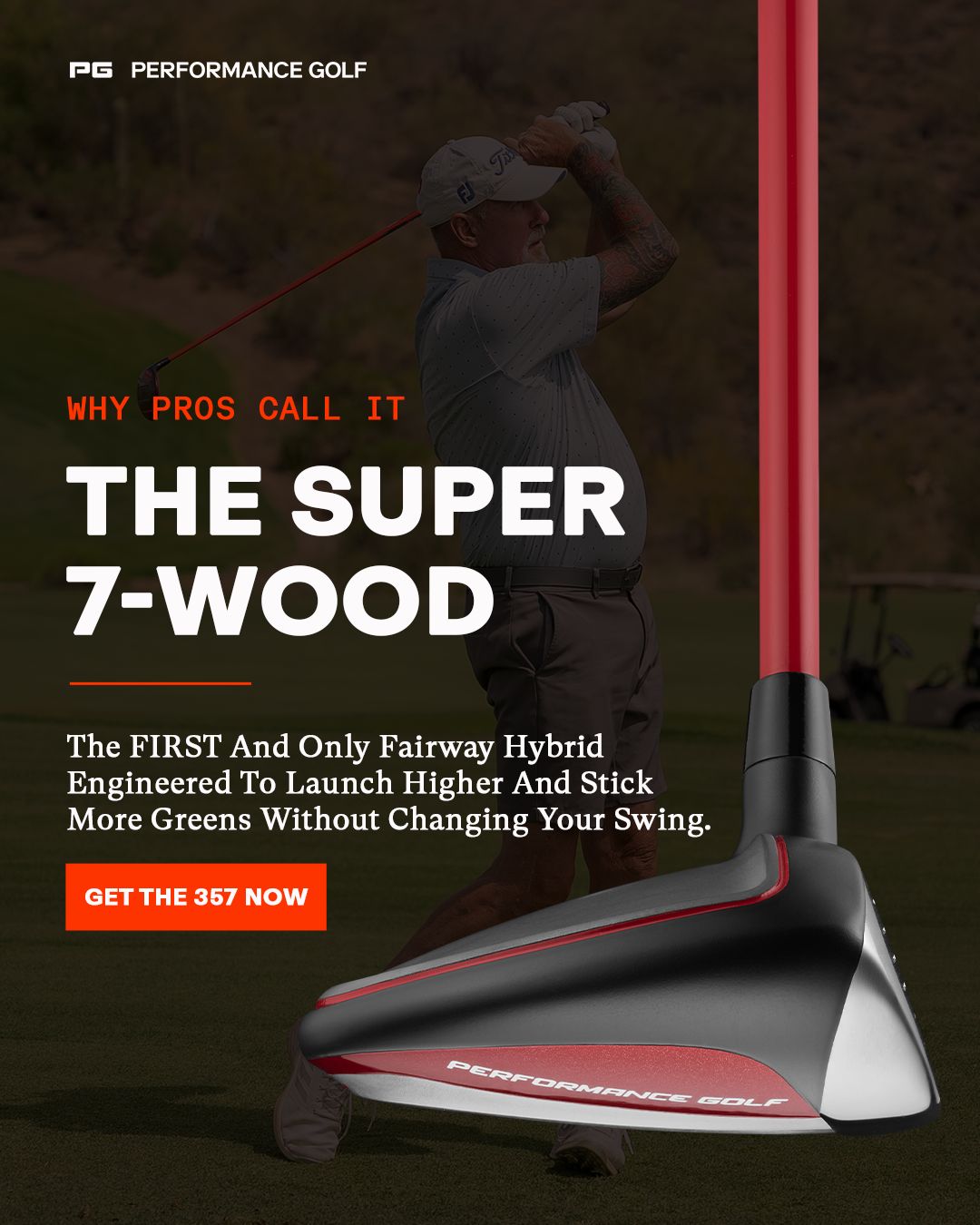 Performance Golf Facebook ad