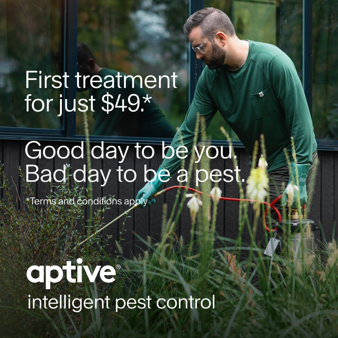 Aptive Pest Control Facebook ad from May 7, 2026