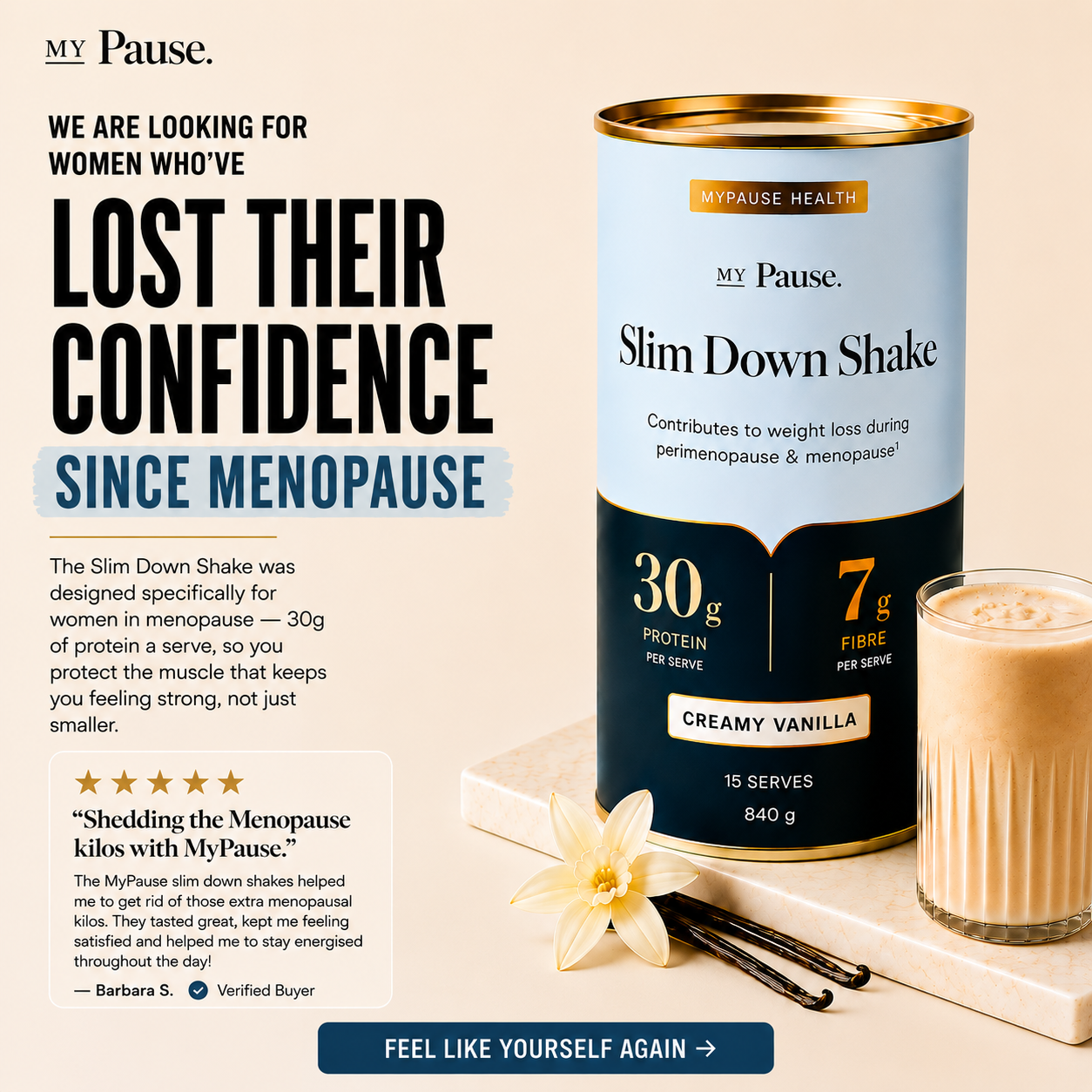 MyPause Health Facebook ad