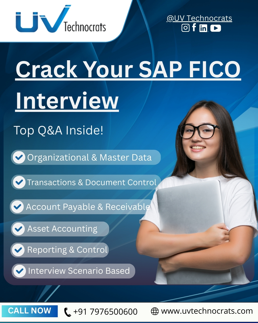 UV Technocrats and Solutions It/erp Consulting Training Placement Center Facebook ad