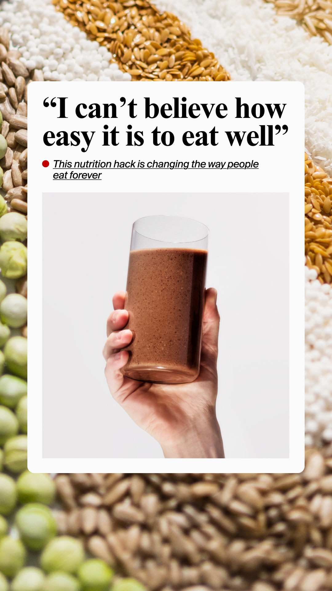 Huel Facebook ad