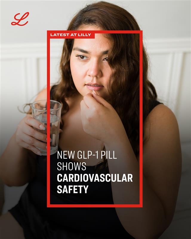 Eli Lilly and Company Facebook ad: GLP-1 pill shows cardiovascular safety