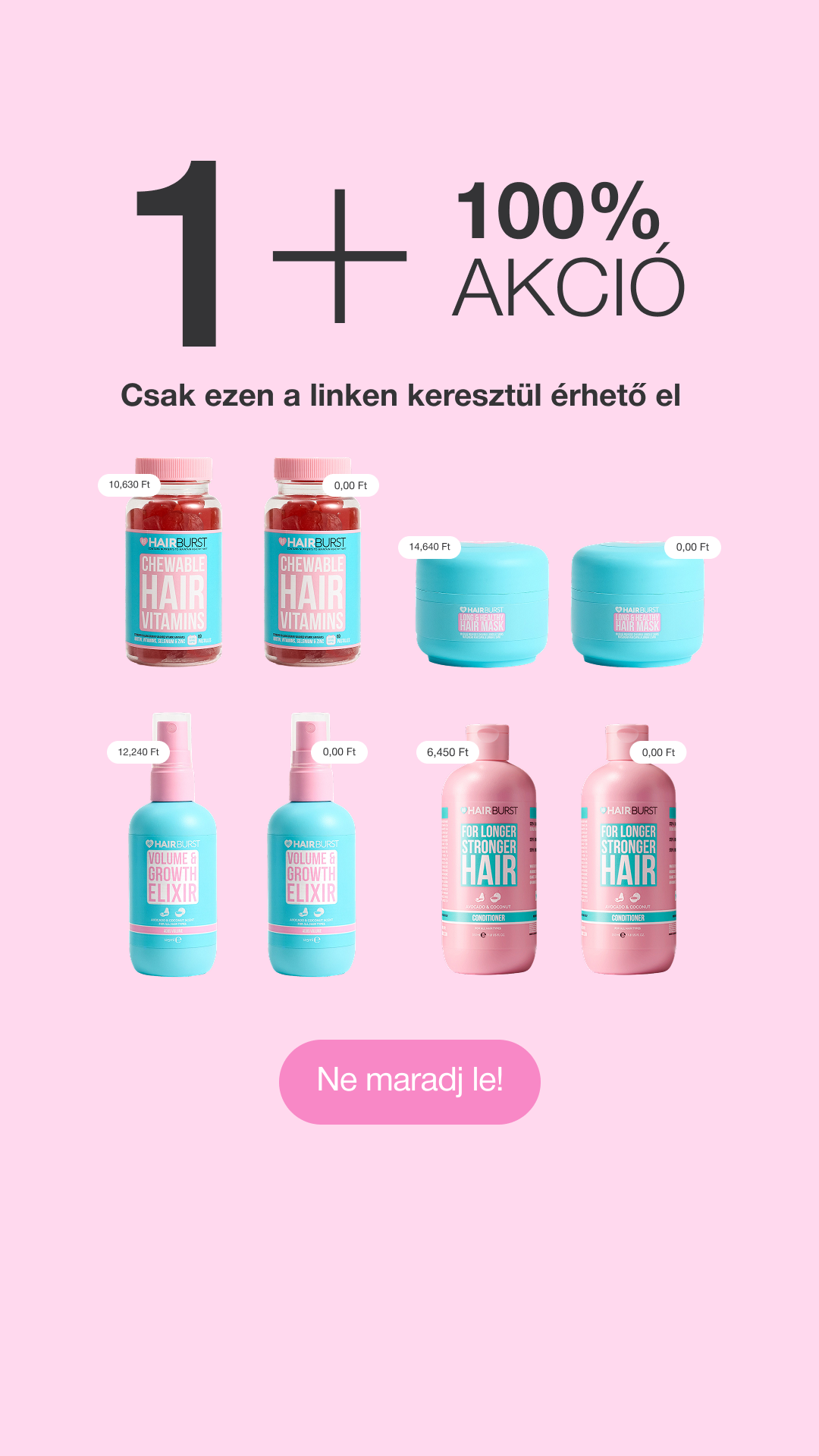 Hairburst Hungary Facebook ad