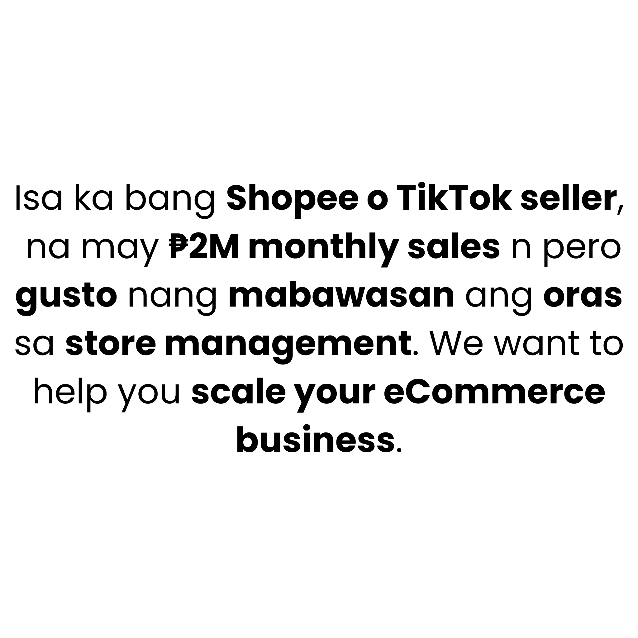ECOM Accelerator Facebook ad