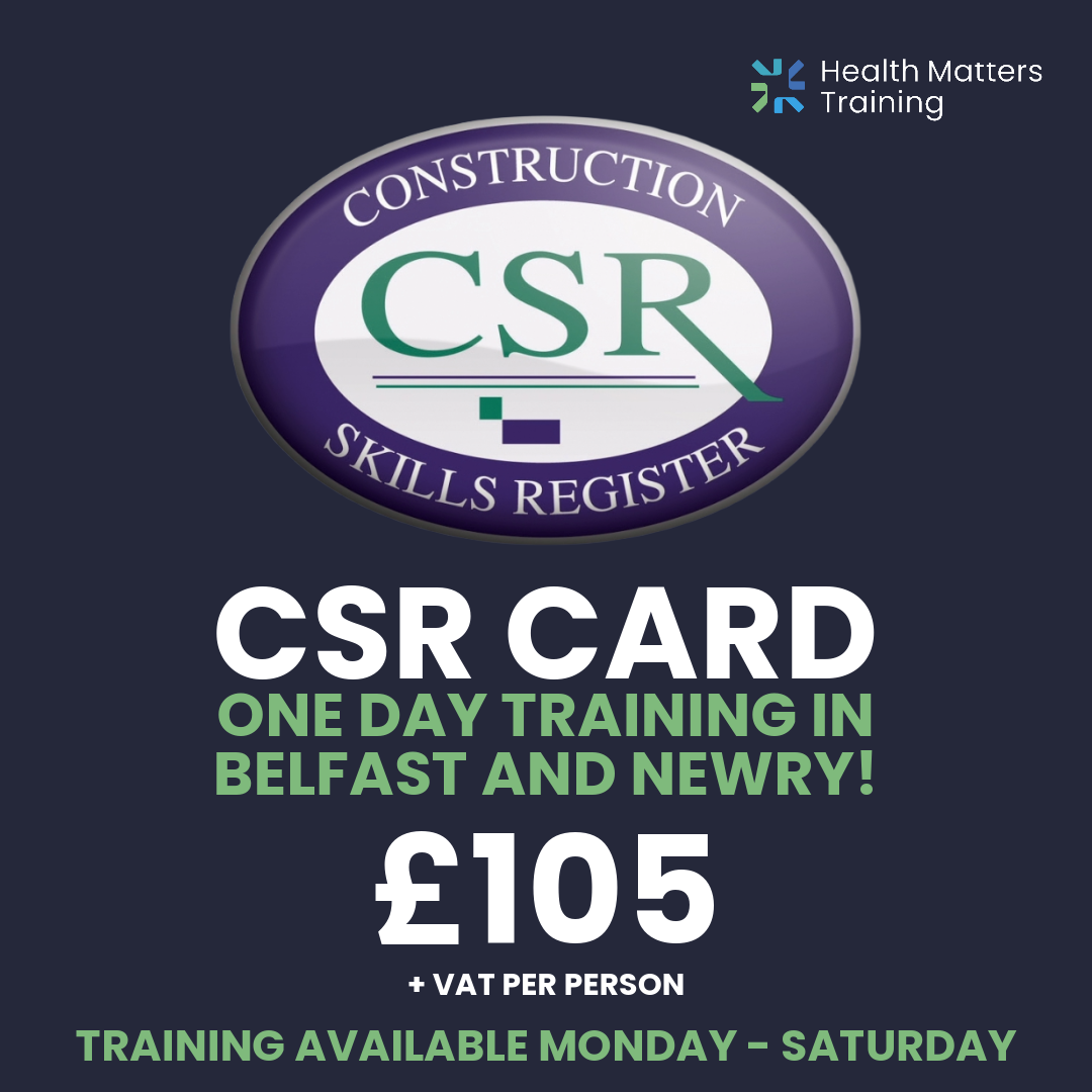 Health Matters Training Facebook ad: CSR Card in 1 Day