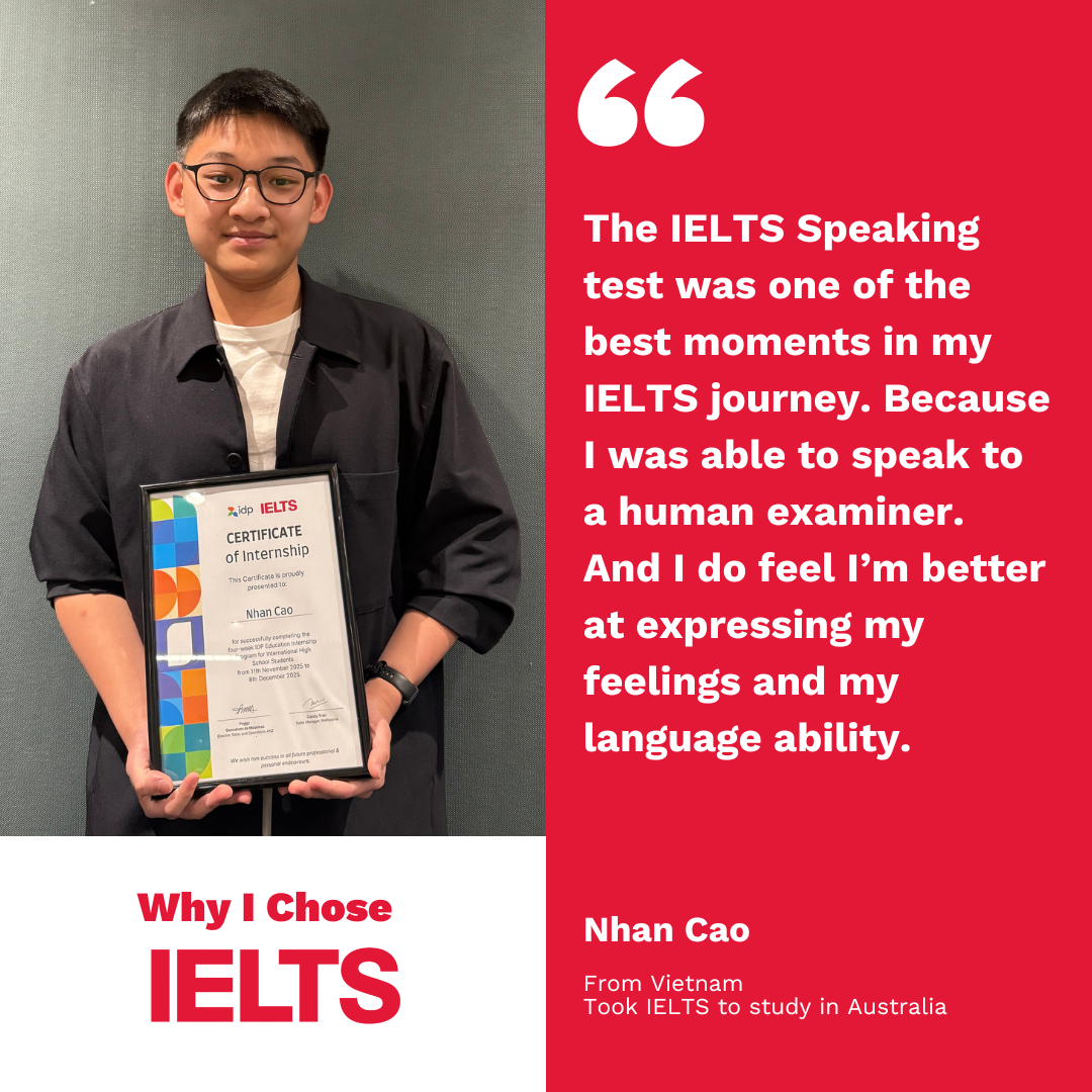 IELTS by IDP Facebook ad