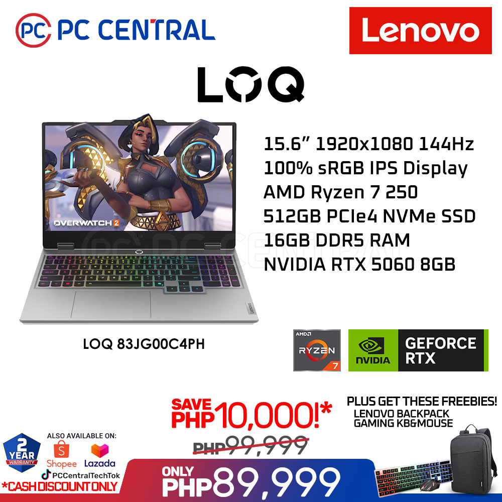 PC Central Facebook ad: LENOVO PRICE PROMO: LENOVO LOQ (RTX 5060 |…