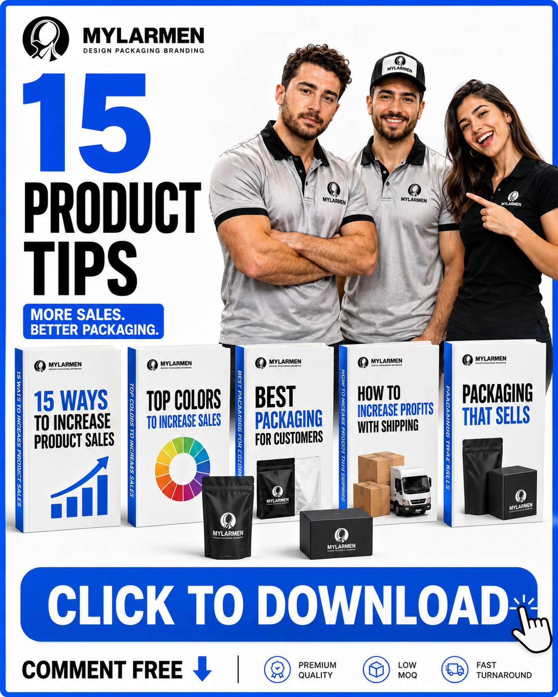 MylarMen Facebook ad: Download the free MylarMen brochure and see simple…