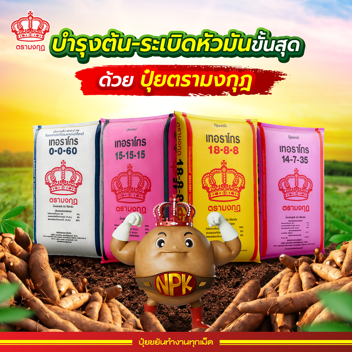 ปุ๋ยตรามงกุฎ Facebook ad