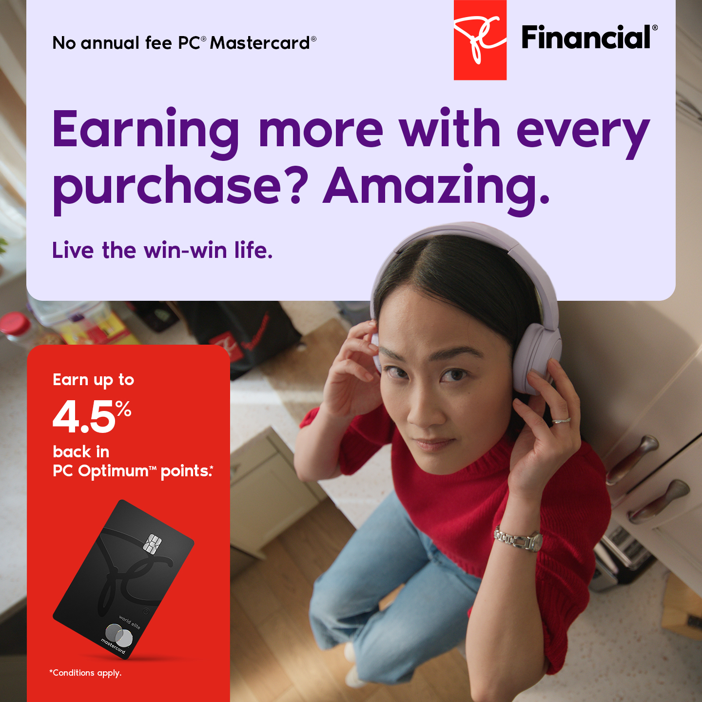 President's Choice Financial Facebook ad