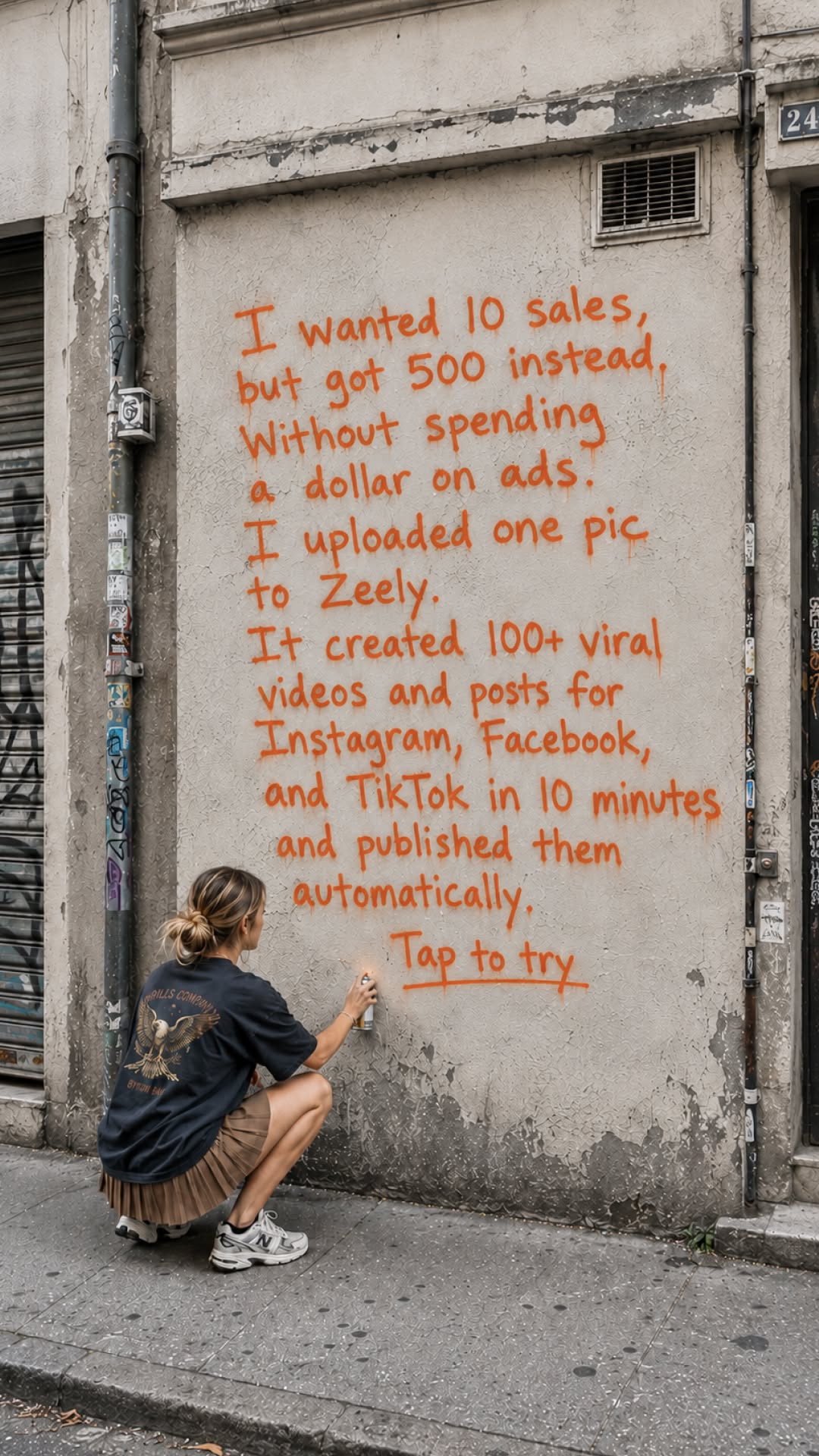 Zeely: AI-Powered Organic Growth Facebook ad: Reach your goal in 3 months with AI!