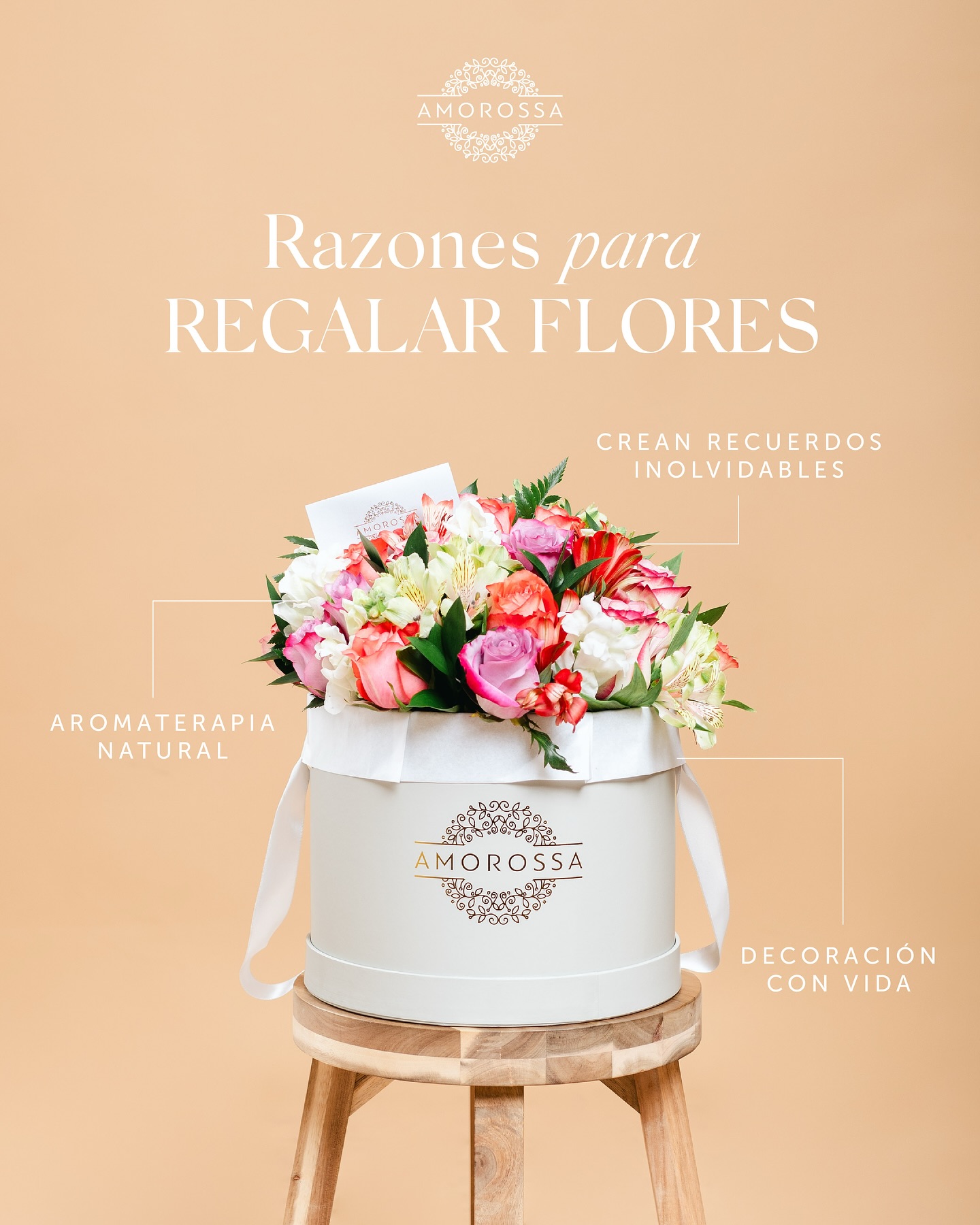 Amorossa Facebook ad: Un detalle floral, mil significados.