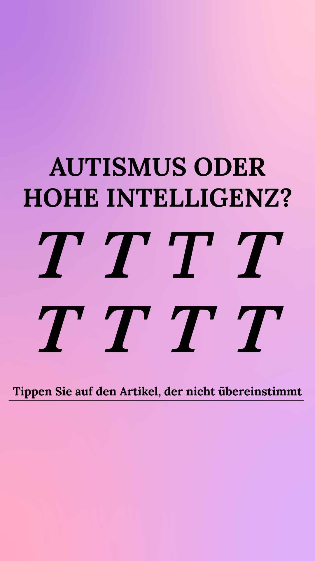 International Brain Test Facebook ad