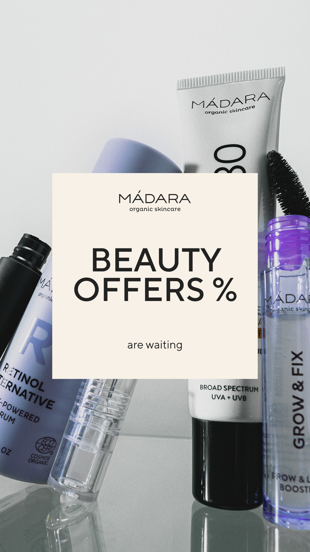 Mádara Organic Skincare Facebook ad