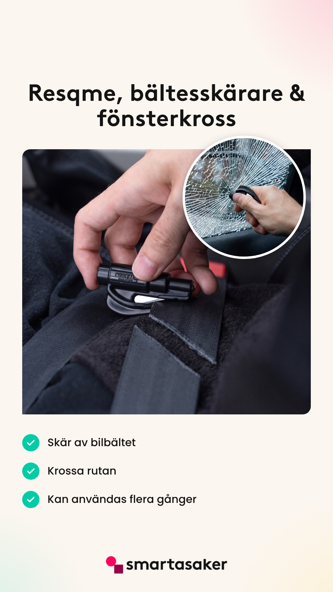 SmartaSaker Facebook ad: Smart och prisvärd säkerhet